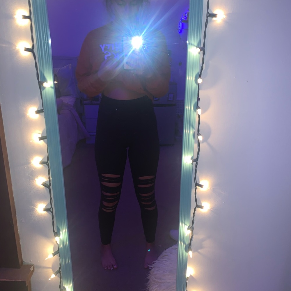 leggings with holes